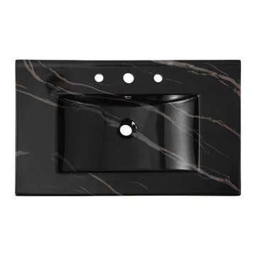 Ancillary 3-Hole 20 in. W x 18.25 in. D Classic Contemporary Rectangular Ceramic Single Sink Basin Vanity Top